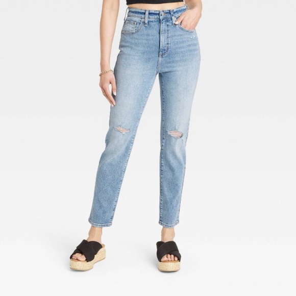 Universal Thread Denim - Universal Thread Women’s High-Rise 90's Slim Jeans Light Blue Size 10 R